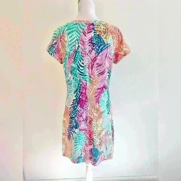 Lilly Pulitzer UPF 50+ Tammy French Terry Dress Pink Style# 81656 - Picture 4 of 8